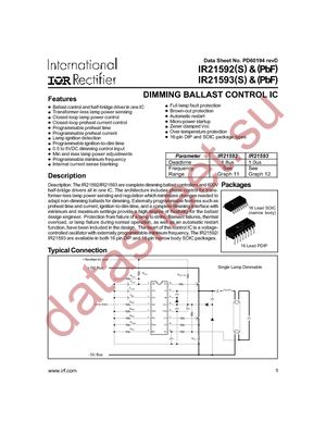 IR21592PBF datasheet  